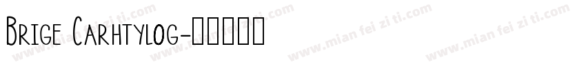 Brige Carhtylog字体转换